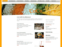 Tablet Screenshot of coco-restaurant.com